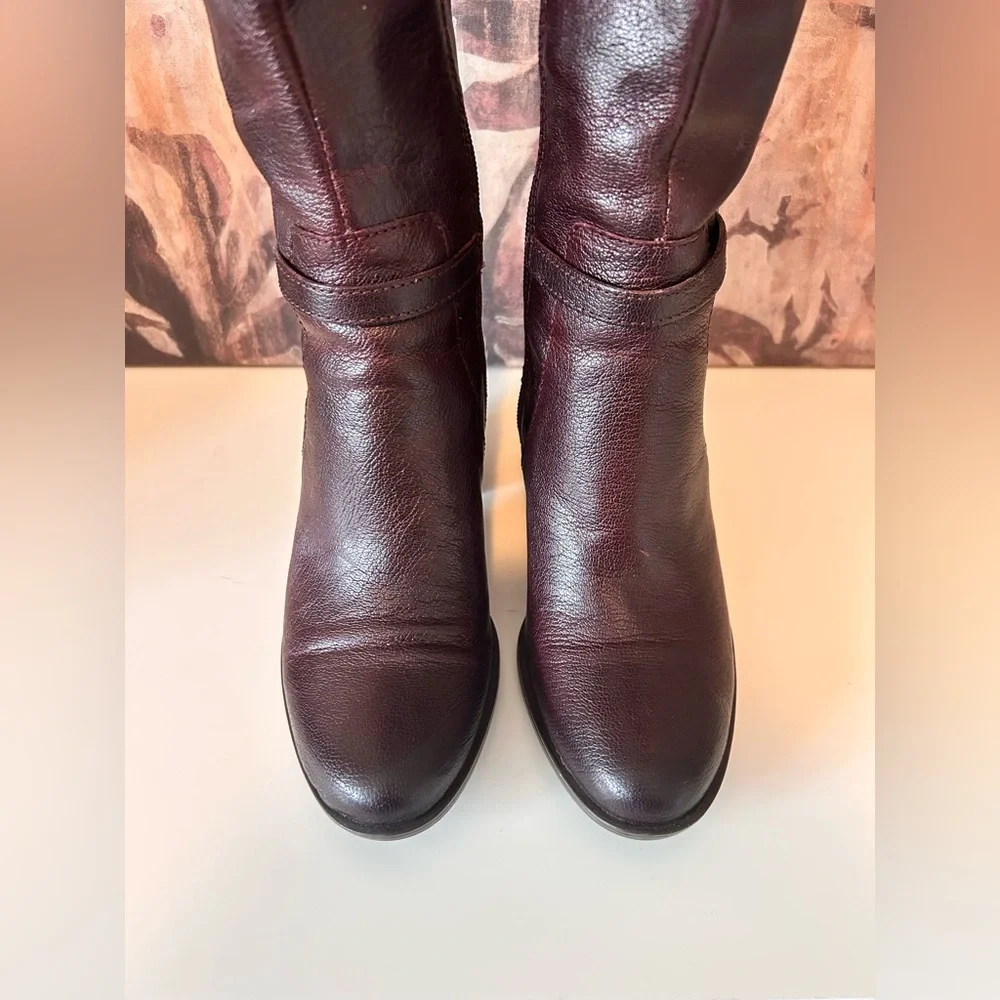 New Naturalizer Women's Leather Boots in Wine Color- Size 6- New without box - Picture 5 of 11